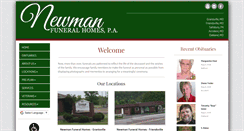 Desktop Screenshot of newmanfuneralhomes.com